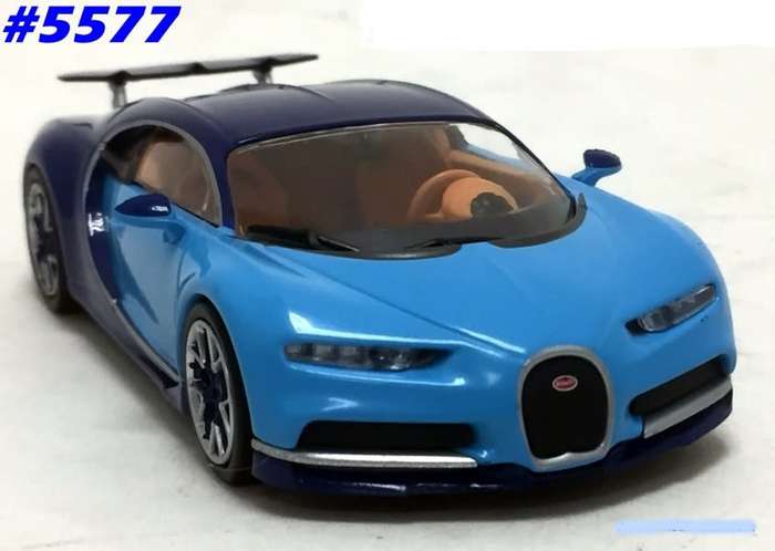 Bugatti Chiron 2016 2tone-blue 1/43 IXO/Altaya NEW+boxed  #5577 instant wheels