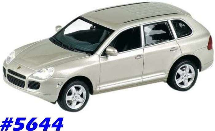 Porsche Cayenne turbo 2002 silver 1/43 Spark/HiSp NEW+reblistered  #5644 instant wheels