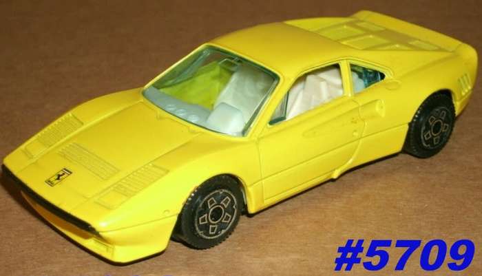 Ferrari 288 GTO 1987 yellow 1/43 Bburago NEW+reblistered  #5709 instant wheels
