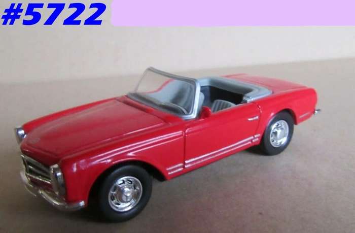 Mercedes-Benz 280SL Cabriolet W113/1968 red 1/43  NewRay NEW+reblistered  #5722 instant wheels