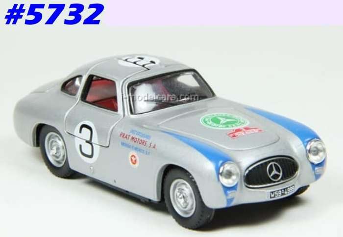Mercedes-Benz 300SL Mexico #3 1952 silver 1/43 NewRay NEW+reblistered   #5732 instant wheels