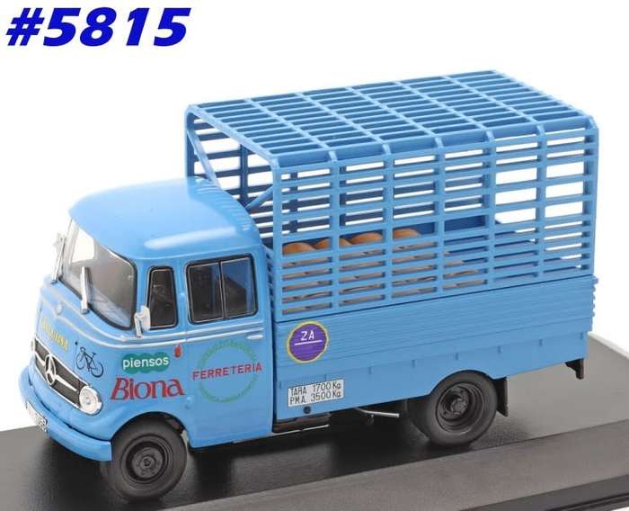 Mercedes-Benz L-319D truck 1952 blue 1/43 IXO/Altaya NEWinBlister  #5815 instant wheels