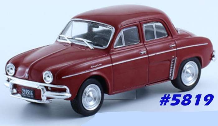 Renault Dauphine 1961 red 1/43 Norev NEWinBlister  #5819 instant wheels