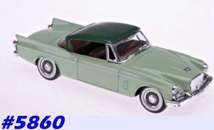 Studebaker Silver Hawk 1950 lt.+dk.green 1:43 Solido NEW+showcased   #5860 instant wheels