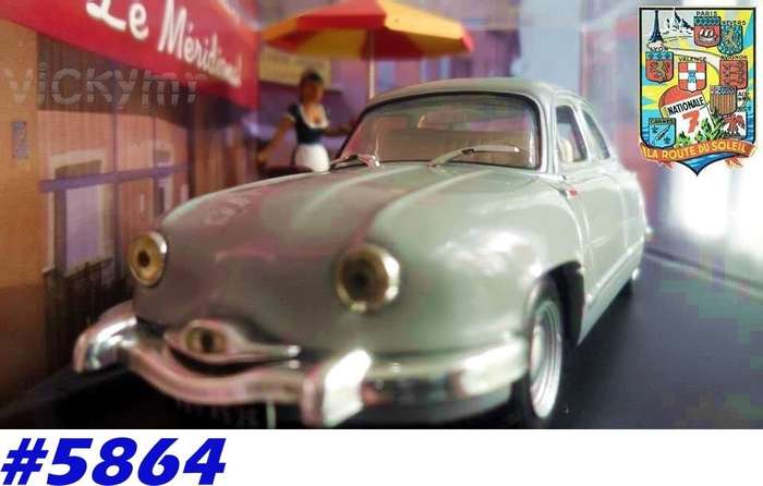 Panhard Dyna Z 1954 lt.blue 1:43 IXO/Altaya NEW+boxed  #5864 instant wheels