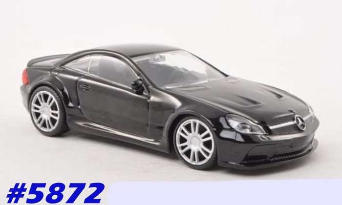 Mercedes-Benz SL65 Black Series (R230) 2009 black 1:43 Mondo Motors NEW+boxed #5872 instant wheels