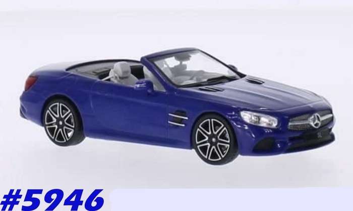 Mercedes-Benz SL (R231) cabriolet 2016 blue 1:43 I-Spark NEW+boxed   #5946 instant wheels
