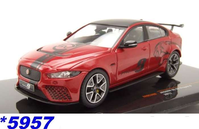 Jaguar XE SV Project 8 2017 dark red-metallic 1:43 IXO NEW+boxed *5957 instant wheels