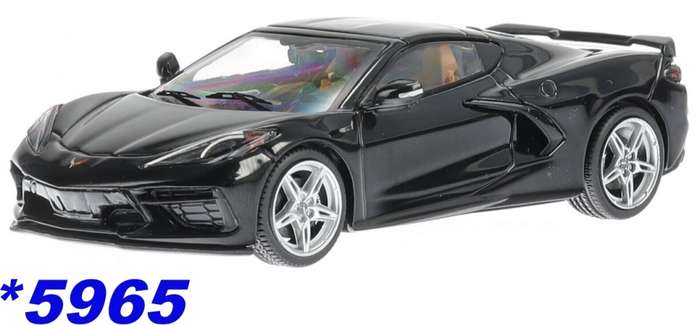 Chevrolet Corvette C8 Stingray 2020 black 1:43 IXO NEW+boxed  *5965 instant wheels