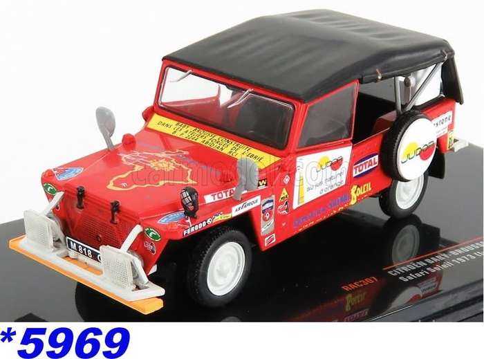 Citroen Baby Brousse Safari Soleil 1973 clsd.convertible red 1:43 IXO NEW+boxed *5969 instant wheels
