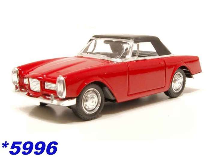 Facel Vega Facellia Cabriolet 1962 red 1/43 Solido NEW+boxed *5996 instant wheels