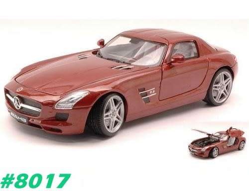 Mercedes-Benz SLS-AMG (C197) 2009 brown 1:18 MotorMax NEW+boxed  #8017 instant wheels