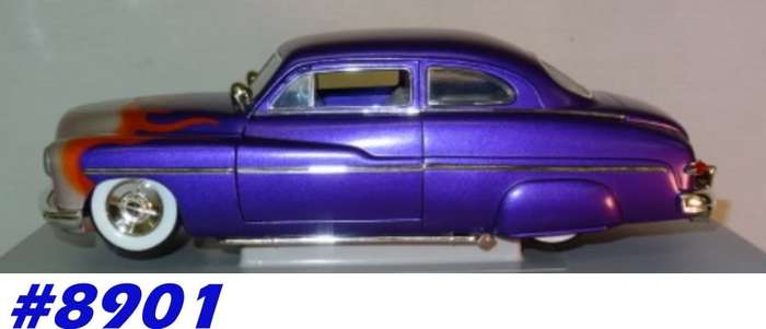 Ford MERCURY 1949 CUSTOM LEAD SLED purple 1/18 Ertl NEW+showcased  #8901 instant wheels