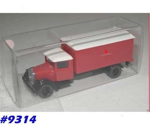 Mercedes L2500 Truck 1938 German Imperial Post 1/87 Wiking NEW #9314 instant wheels