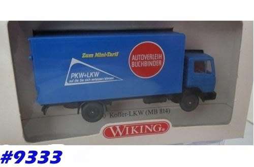 Mercedes-Benz 814 closed Truck blue 1/87 Wiking NEW #9333 instant wheels