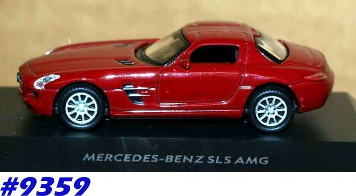 Mercedes-Benz SLS AMG 2012 dark-red 1/87 Welly NEW+boxed  #9359 instant wheels