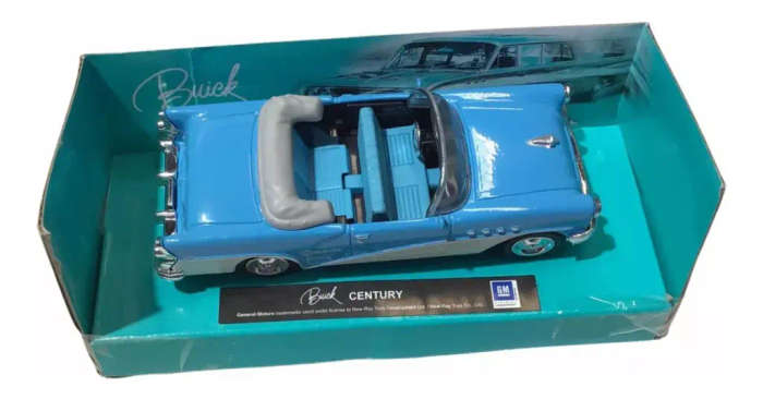 Buick Century Convertible 1955 light-blue 1:43 NewRay NEW+boxed #6044 instant wheels