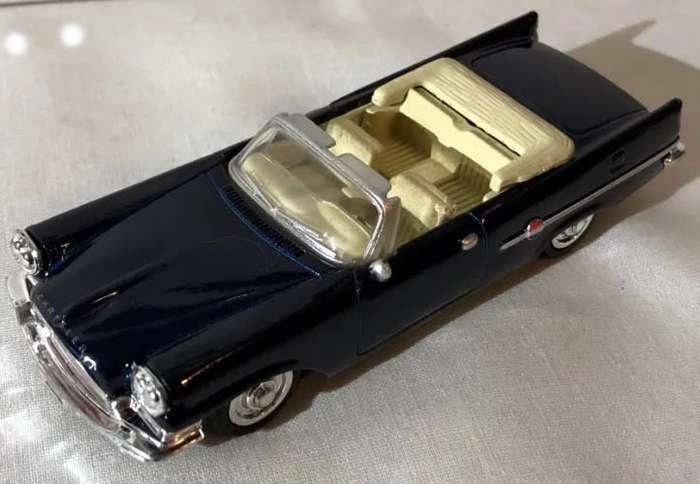 Chrysler 300E Convertible dark blue 1959 1/43 NewRay NEW+boxed #6045 instant wheels