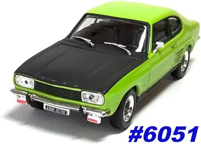 Ford Capri Mk.I 1969 Lime Glaze 1/43 Cararama/Oxford NEW+boxed #6051 instant wheels