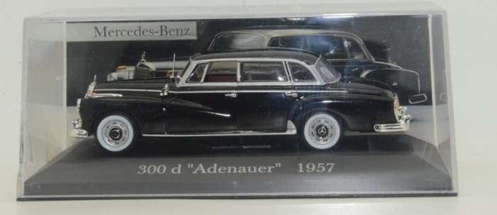 Mercedes-Benz 300d `Adenauer` W189 1957 black 1/43 IXO NEW+boxed #6054 instant wheels