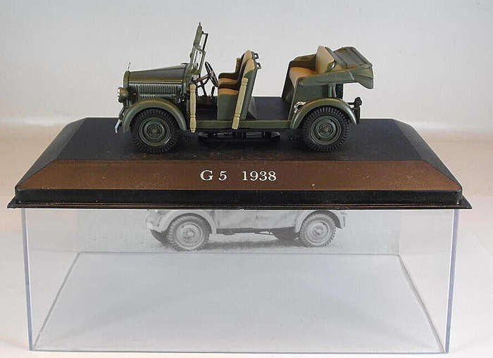Mercedes-Benz 200V G5 (W152) 4X4 1938 olive 1/43 IX0 NEW+boxed #6055 instant wheels