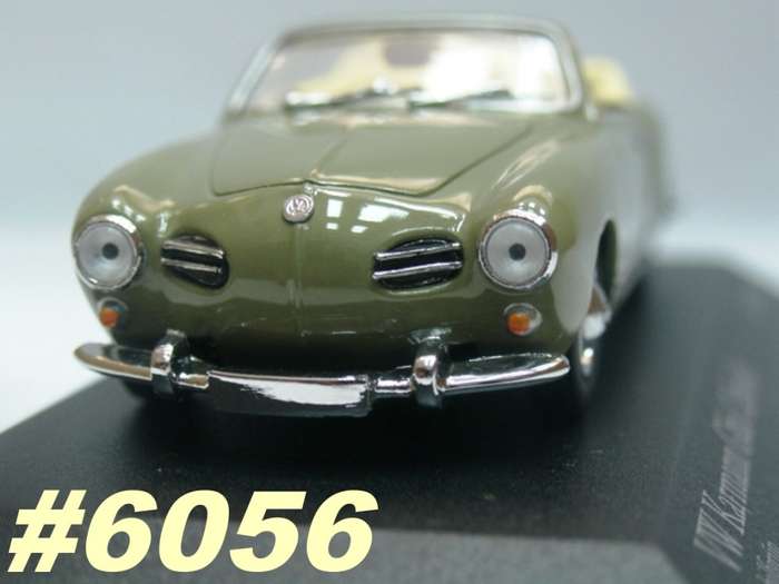 Volkswagen Karmann Ghia I (1300) reed-green 1959 1/43 Minichamps NEW+boxed #6056 instant wheels