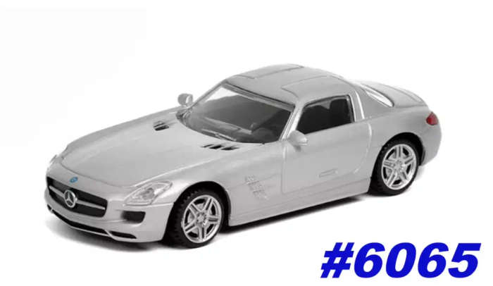 Mercedes-Benz SLS AMG gullwing Coupe 2008 silver 1/43 Rastar NEW+boxed #6065 instant wheels