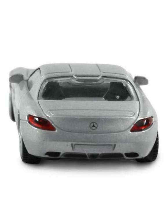 Mercedes-Benz SLS AMG gullwing Coupe 2008 silver 1/43 Rastar NEW+boxed #6065 instant wheels