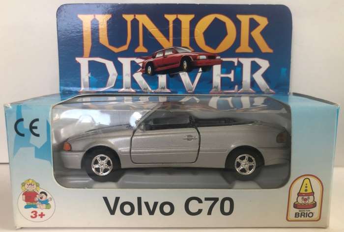 Volvo C70 (op.) Cabriolet 1990 silver 1/43 BRIO Junior.Driver NEW+boxed #6069 instant wheels