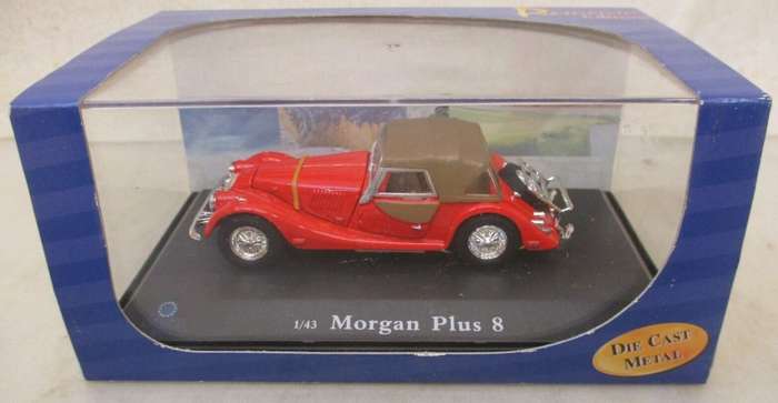 Morgan plus 8 closed Convertible 1980 red 1/43 Hongwell/Cararama NEW+boxed #6070 instant wheels