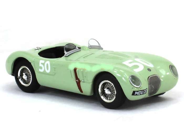Jaguar C Type 1952 lt.green #50 French GP 1/43 Atlas NEW+boxed #6071 instant wheels