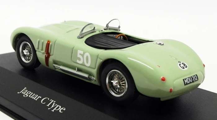 Jaguar C Type 1952 lt.green #50 French GP 1/43 Atlas NEW+boxed #6071 instant wheels