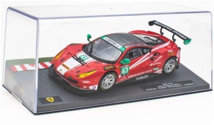 Ferrari 488 GT3 #63 24h Daytona 2017 1/43 IXO/Deagostini  NEW+boxed #6094 instant wheels