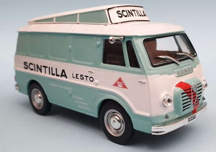 Fiat Scintilla Van 1956 lt.green/white 1/43 IXO/Altaya NEW+boxed #6105 instant wheels