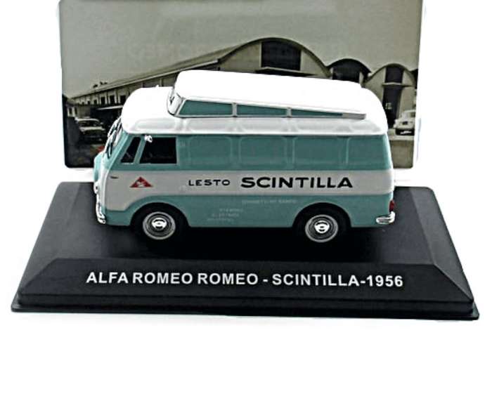 Fiat Scintilla Van 1956 lt.green/white 1/43 IXO/Altaya NEW+boxed #6105 instant wheels