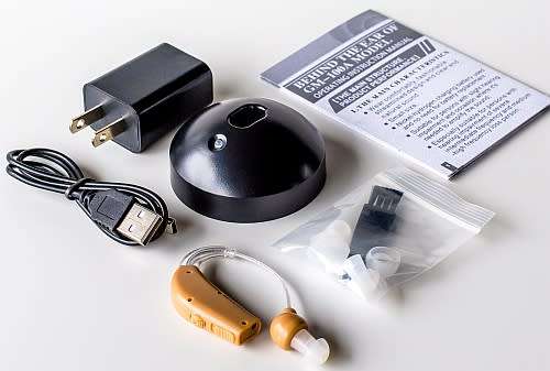 Hearing Aid Rechargeable Behind Ear model