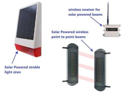 Solar powered Beam & Siren combo