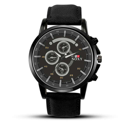 Mens Cool   SOXY   Sport Leather Band Watch