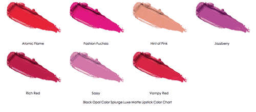 BLACK OPAL MATTE BLACK LIPSTICK  -  FASHION FUCHSIA  ( ORIGINAL ) ( FREE SHIPPING )
