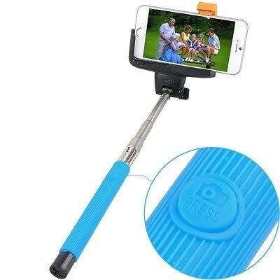 Super Cool & High Quality  "AAB "  Telescopic Monopod Selfie Stick  ( Blue )