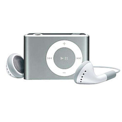 Mini MP3 Player (Shuffle Style) with Mini Clip Metal Case ( Silver)