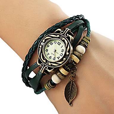 Ladies Beautiful Green Wrap Style Watch