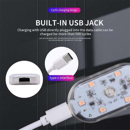 Rechargeable & Wireless Mini LED Touch Multi Colour Ambient Vehicle or Home Interior Light
