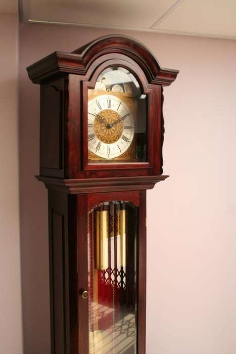 URGOS Grandfather clock Made in germany BLACKWOOD BALL & CLAW Design