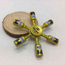 Fidget Spinner Corona Beer Bottle 6 Head Yellow Bottles Hand Finger Spinner Metal Zinc Alloy