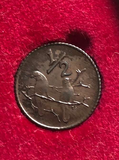 1973 South Africa Partial Proof Coin Set - 50, 20, 10, 5, 2, 1 & 1/2 Cents