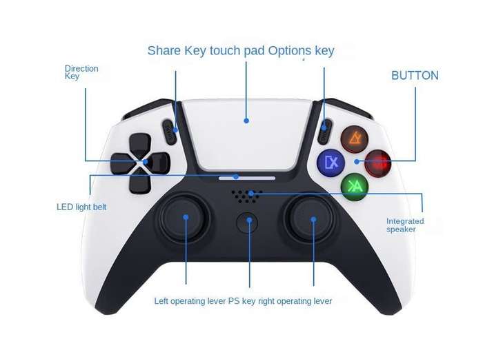 Bluetooth Wireless Game Controller For PS3 And PS4