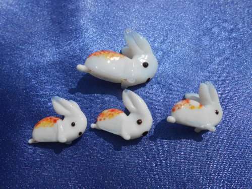 Glass bunnies.