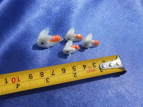 Glass bunnies.