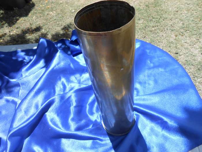 Brass cannon shell.  1972.  305mm high.  Heavy.